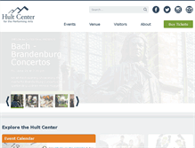 Tablet Screenshot of hultcenter.org